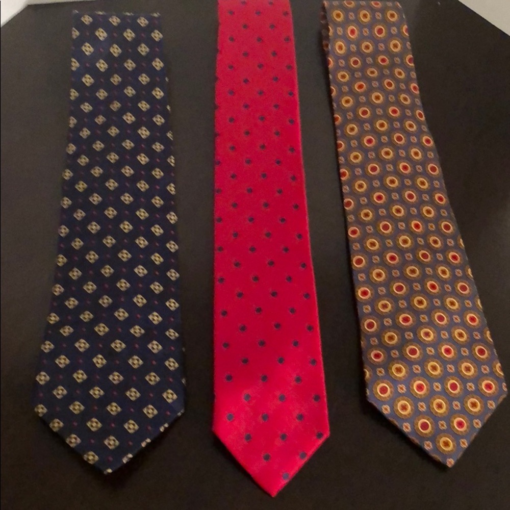 Lot of 3 Tommy Hilfiger silk ties